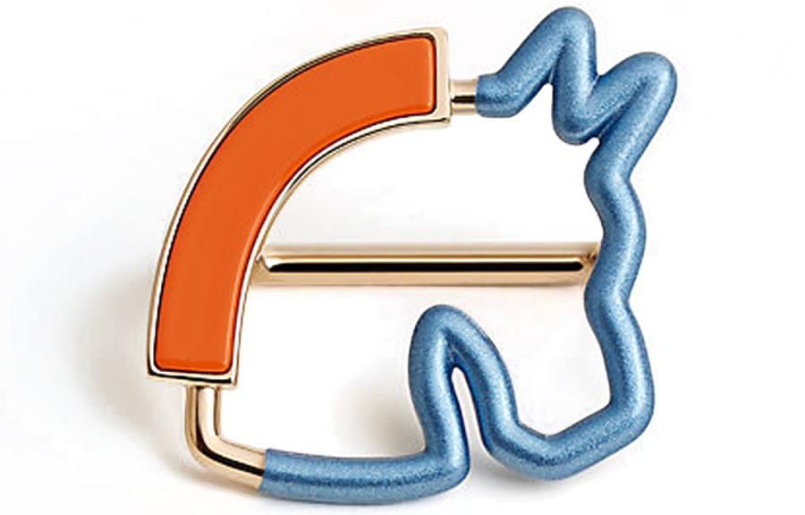 HERMES HERMES Cheval Jewelry Accessories Unisex Multicolor