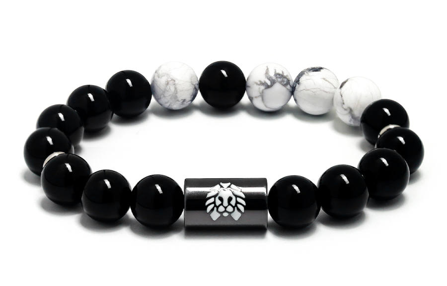 Rastaclat Agate Little Lion Chinese Style Beaded Bracelet Unisex