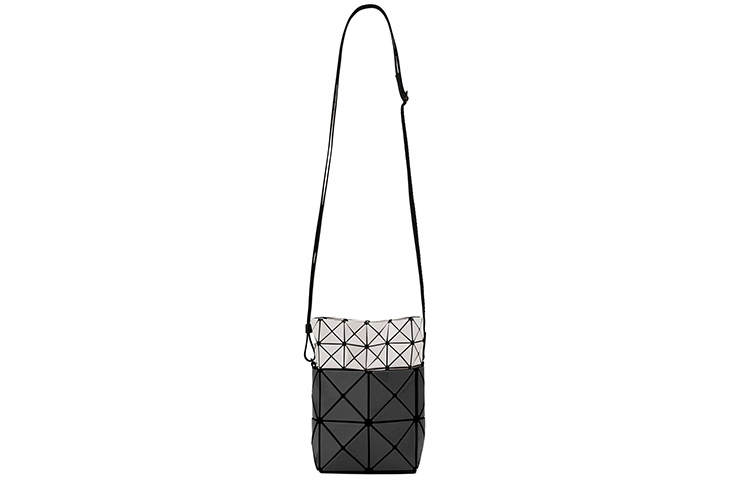 ISSEY MIYAKE Lucent Nest Vinyl Chloride Resin Shoulder Bag, Crossbody Bag Women's Charcoal Gray