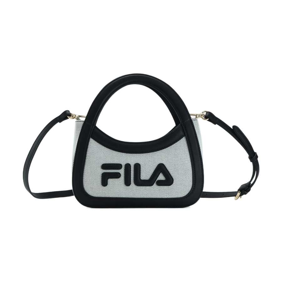 FILA Fashion Pu Shoulder Bag, Crossbody Bag, Handbag Small Women's Black
