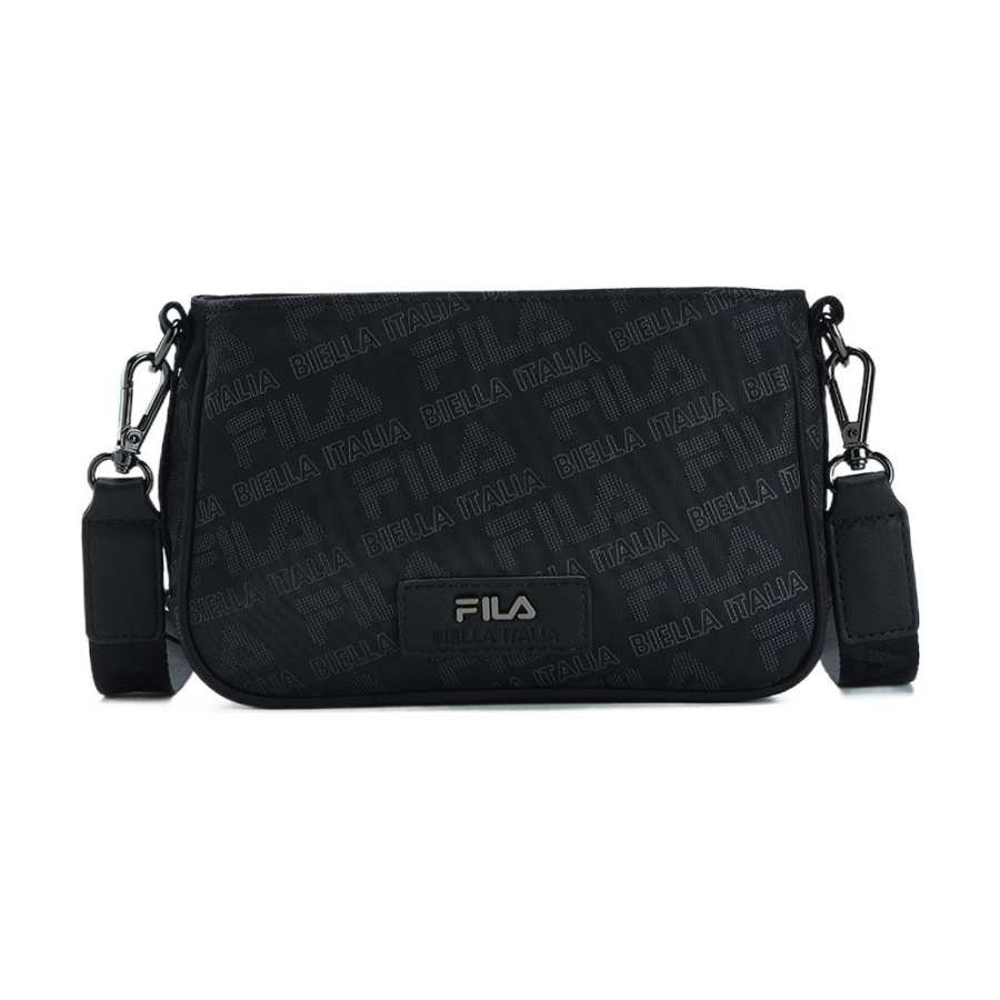 FILA Pu Shoulder Bag, Crossbody Bag Small Women's Black