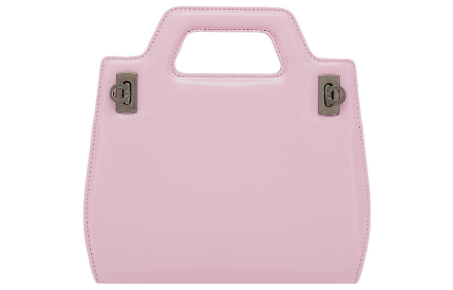 FERRAGAMO Cow Leather Shoulder Bag, Crossbody Bag, Handbag Mini Women's Light Pink