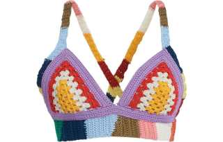 MARNI Patch Cotton Bra-top