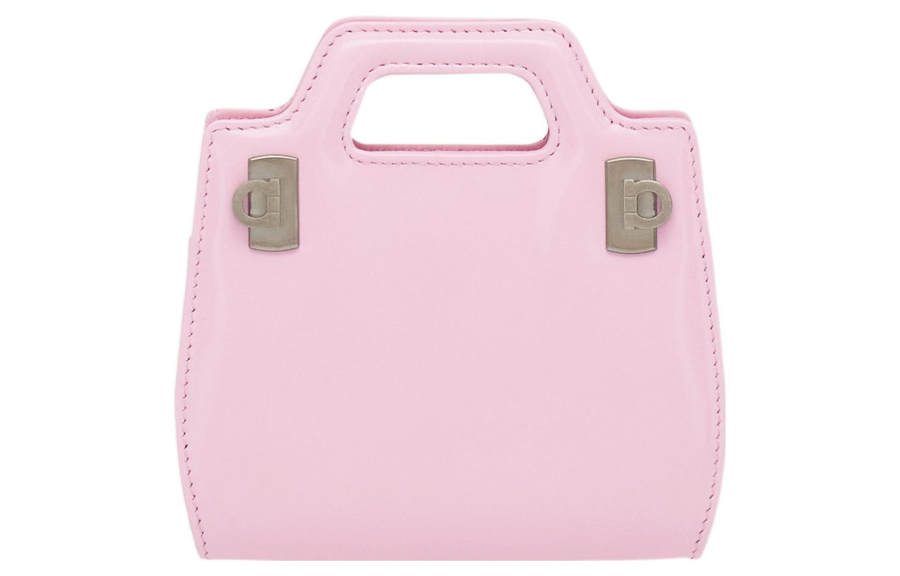 FERRAGAMO Cow Leather Shoulder Bag, Crossbody Bag, Handbag Extra Mini Women's Pink
