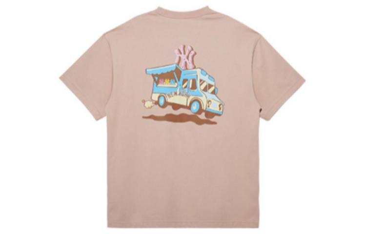 New Era T Shirts Unisex Pink Crew Neck Moderate