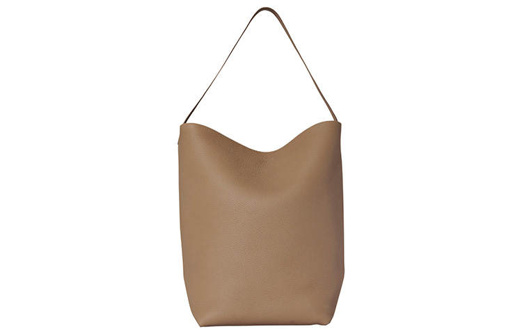THE ROW N/S Park Buckle Closure Cow Leather Bucket Bag, Tote Bag, Shoulder Bag Large Women's Taupe