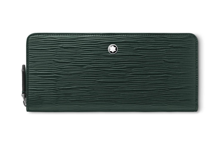 MONTBLANC Cow Leather Cell Phone Pouch Men's Green