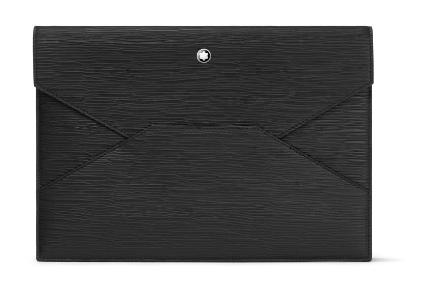 MONTBLANC MONTBLANC Cow Leather Clutch Men's Black