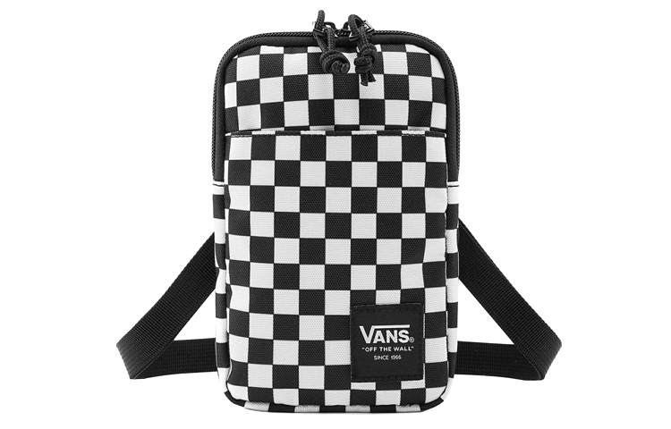 Vans Vans Polyester Shoulder Bag, Crossbody Bag Unisex Black White