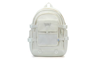 VANWALK Polyester Backpack Regular Unisex White
