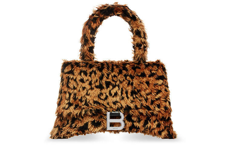 Balenciaga Hourglass leopard tote bag