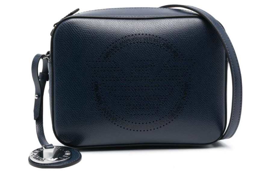 EMPORIO ARMANI Artificial Leather Shoulder Bag, Crossbody Bag Small Women's Blue