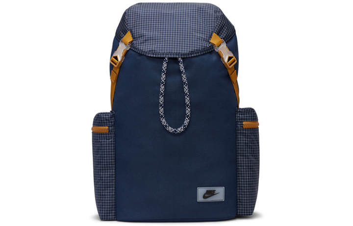 Nike Nike Heritage Zip Closure Fabric Backpack Regular Unisex Dark Blue