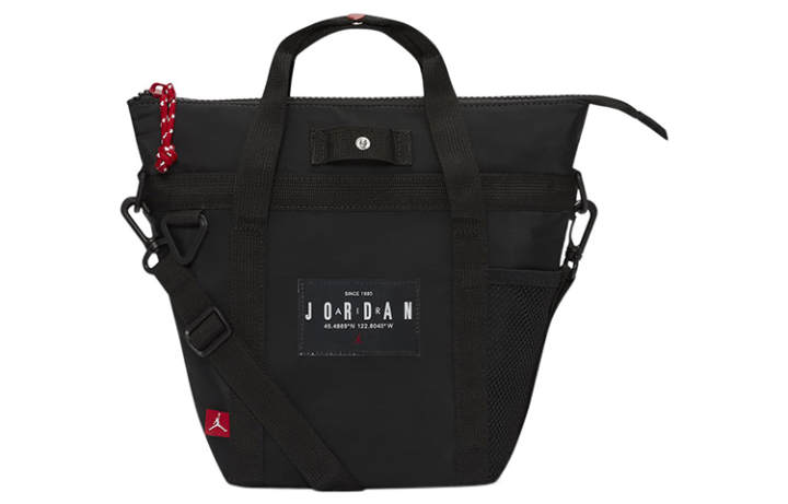 Jordan Jordan Polyester Tote Bag, Shopping Bag, Shoulder Bag, Crossbody Bag, Handbag Mini Men's Black