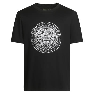 MANGANO St. Mark's Lion Collection Short Sleeved T Shirts Men's Black