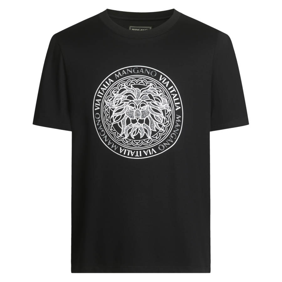 MANGANO St. Mark's Lion Collection Short Sleeved T Shirts Men's Black