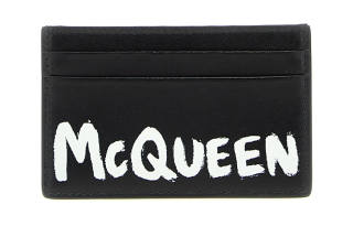 Alexander McQueen Leather Card Holder Men's Black