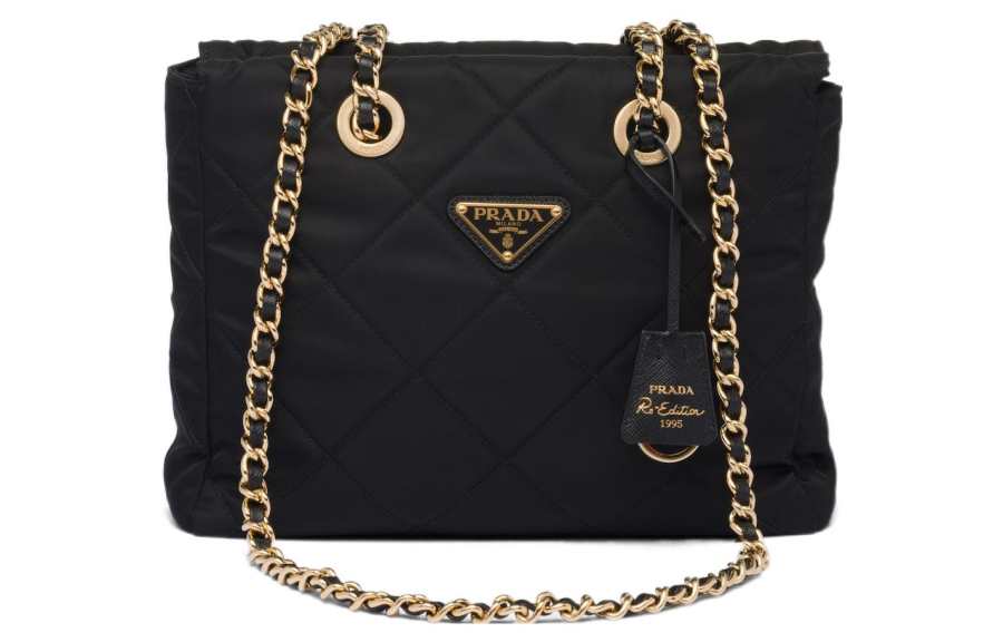PRADA PRADA Re Edition Recycled Nylon Shoulder Bag Women's Black