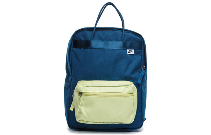 Nike Nike Tanjun Zip Closure Polyester Handbag Backpack Regular Unisex Blue Yellow