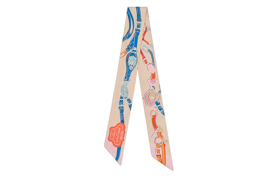 HERMES HERMES 2000 2020 Brides De Gala Twilly Silk Scarf Scarves