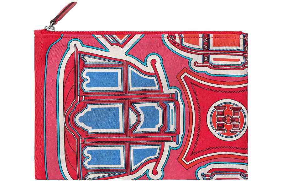 HERMES HERMES Silky Pocket Silk Storage Bag Women's Multicolor