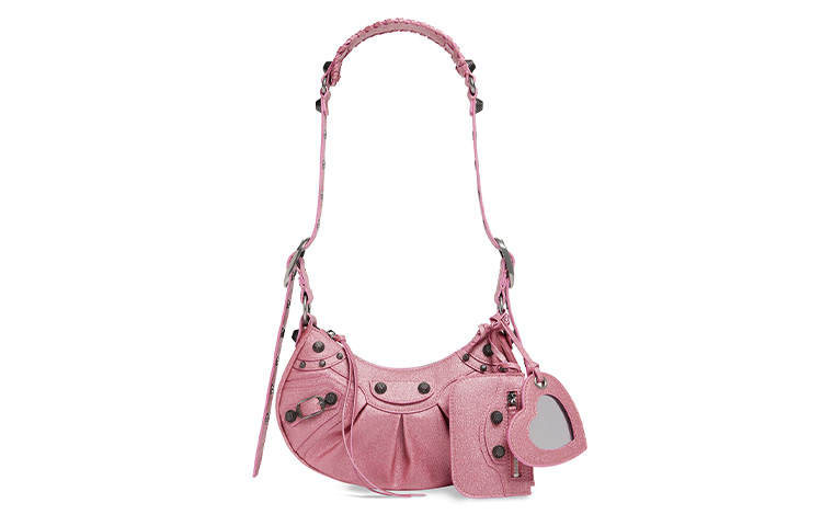 Balenciaga Le Cagole Xs Glitter Shoulder Bag