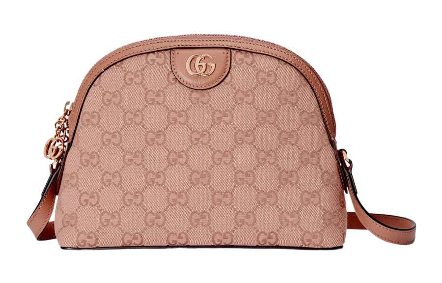 GUCCI Ophidia Canvas Crossbody Bag, Shoulder Bag Women's Pink