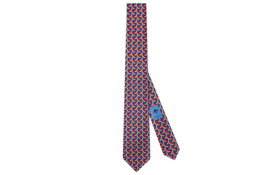 GUCCI GUCCI Ties Men's Red/Blue