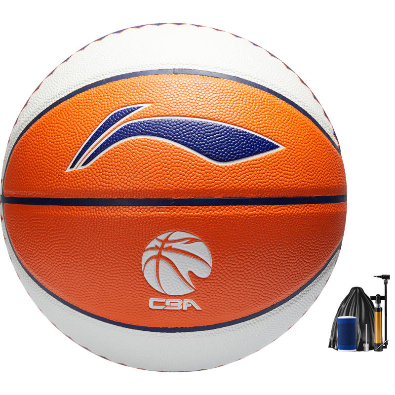 Li-Ning Li Ning Pu Basketball White Blue Orange Size 7 Training Unisex