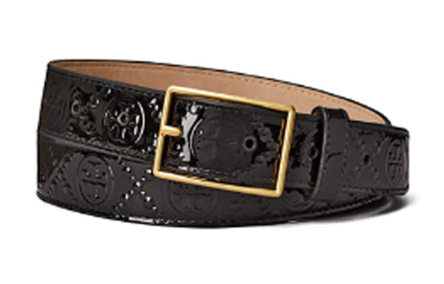 TORY BURCH TORY BURCH T Monogram Patent leather Belt