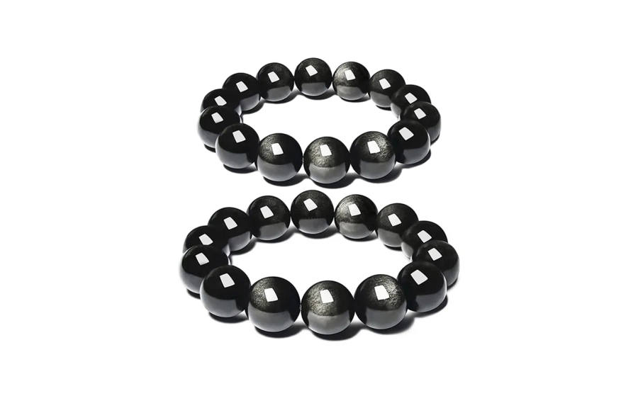 MISS TOOYA Obsidian Beaded Bracelets Unisex