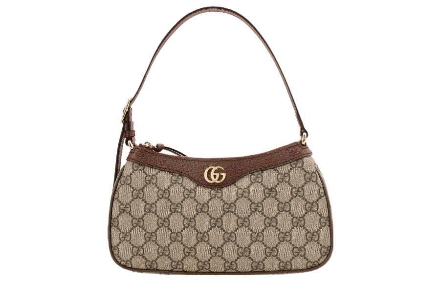 GUCCI Ophidia GG Monogram Small Handbag Women's Brown