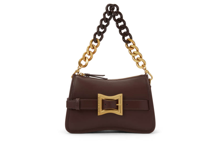 CHARLES&KEITH Pu Small CK Bag, Shoulder Bag, Small Square Bag, Handbag Small Women's Multicolor