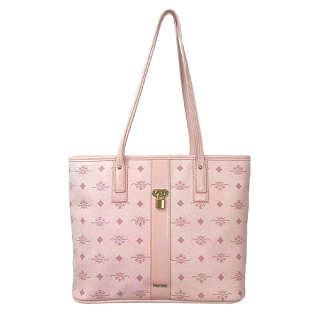 Mosiliri Artificial Leather Tote Bag, Shopping Bag, Laptop Bag, Shoulder Bag Women's Cherry Blossom Pink