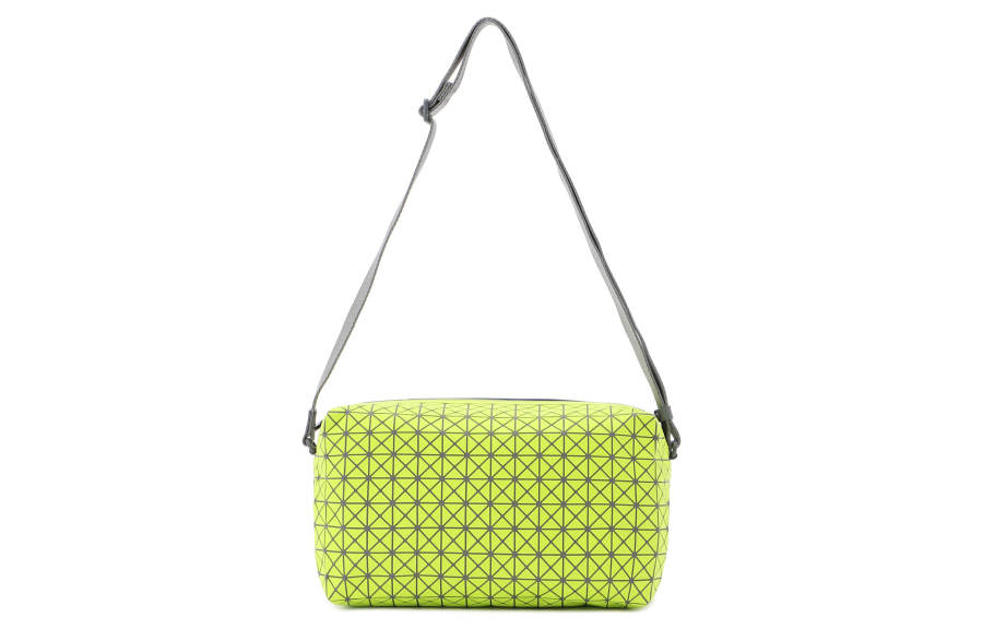 ISSEY MIYAKE Saddle Polyurethane Shoulder Bag, Crossbody Bag Regular Unisex Pistachio Green