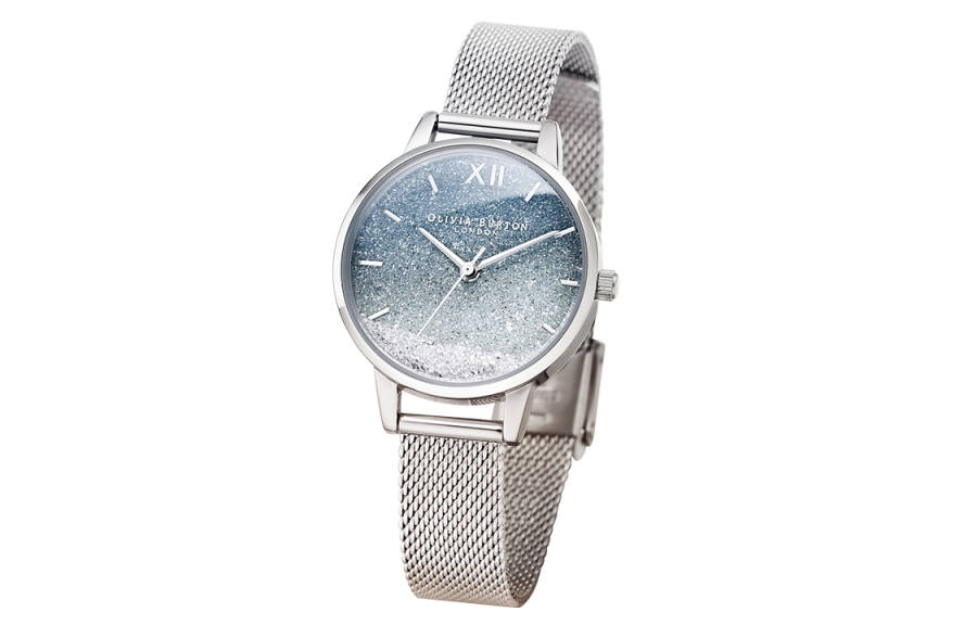 OLIVIA·BURTON Ocean Series Wrist Watches Quartz Movement Stainless Steel Strap Silver Dial Women's Watch