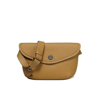 AJ AOIRJ Cow Leather Envelope Bag, Shoulder Bag, Crossbody Bag Mini Unisex Cream Apricot/Caramel/Tea Brown/Black