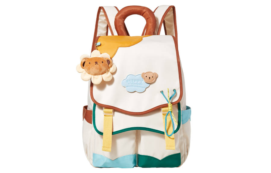 Miffy Oxford Backpack Women's Khaki/Blue Pink