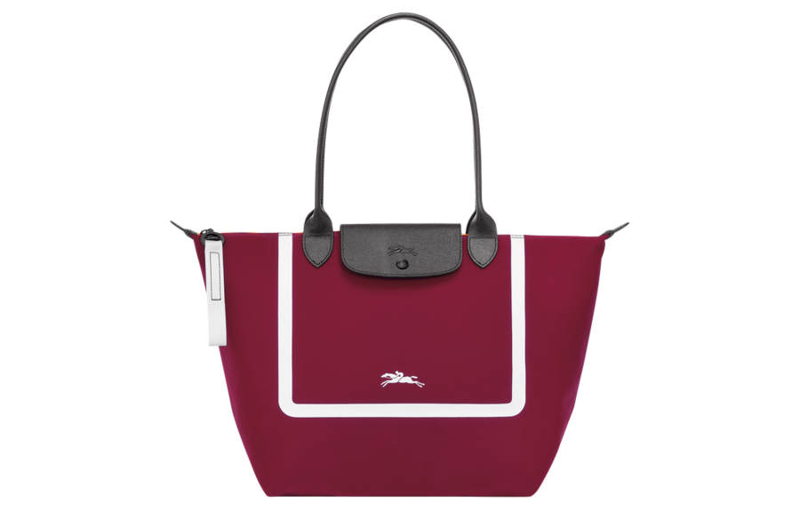 LONGCHAMP Le Pliage Collection Cow Leather Trim Tote Bag, Shopping Bag, Handbag, Shoulder Bag Large Women's