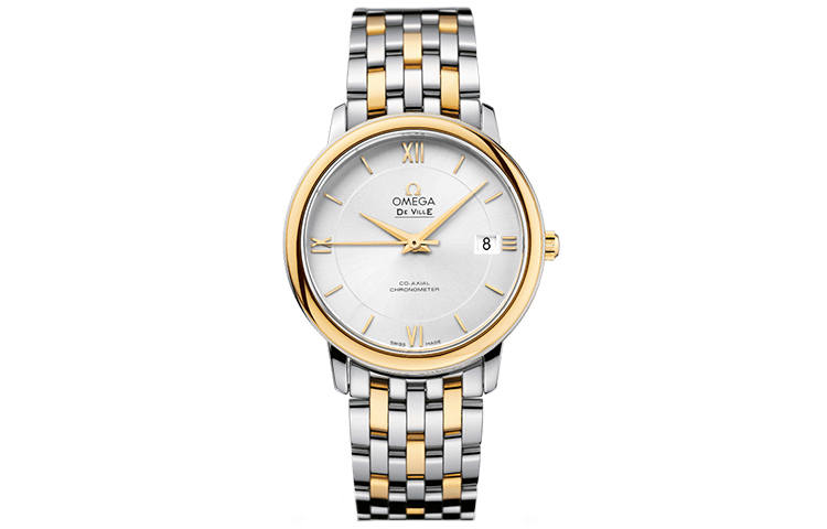 OMEGA Disc Fly Collection Elegant Automatic Mechanical Movement Men's Watches Watch 36.8mm Silver Dial