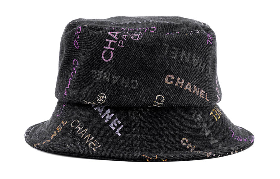 CHANEL Chanel 1986-1988 Crusher denim bucket hat