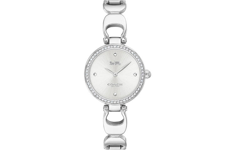 COACH PARK Wrist Watches Quartz Movement Stainless Steel Strap Silver Dial Women's Watch 30m Water Resistant