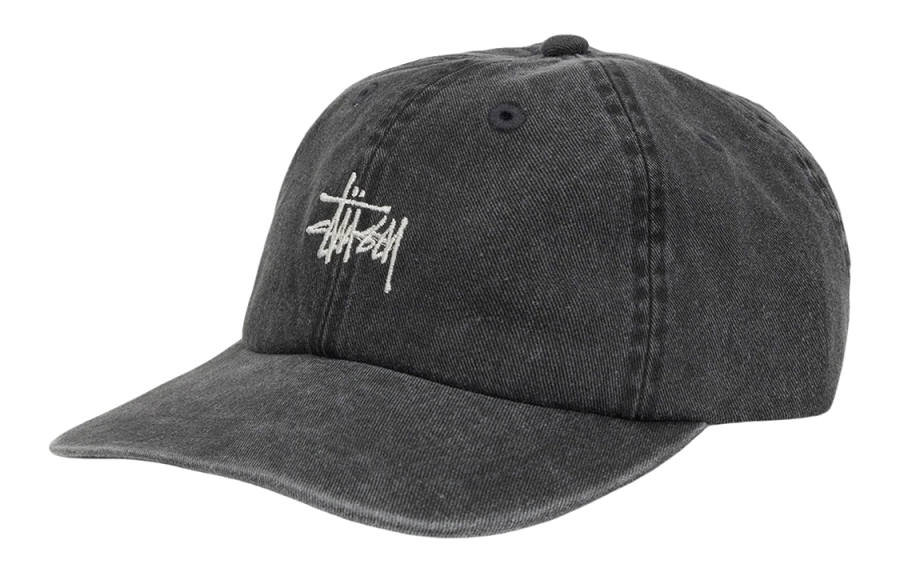 Stussy Cotton Baseball Caps Unisex Dark Gray