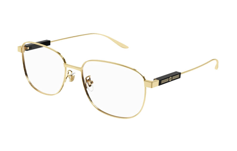 GUCCI 【Previous Season】logo-debossed rectangle-frame glasses