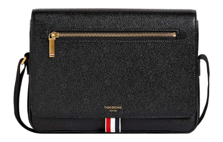 THOM BROWNE THOM BROWNE Logo Detailed Messenger Bag