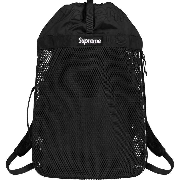Supreme Supreme Polyethylene Backpack Unisex Black