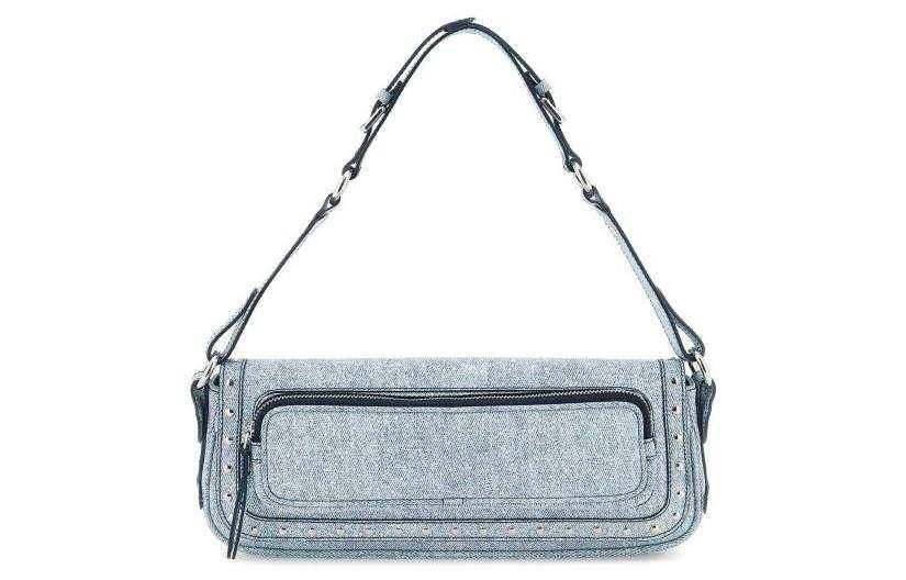 By Far Goatskin Handbag, Shoulder Bag Women's Blue