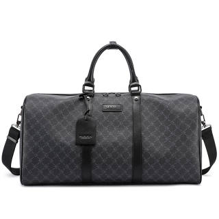 FAIRWHALE Pu Travel Bag Unisex Black/Brown