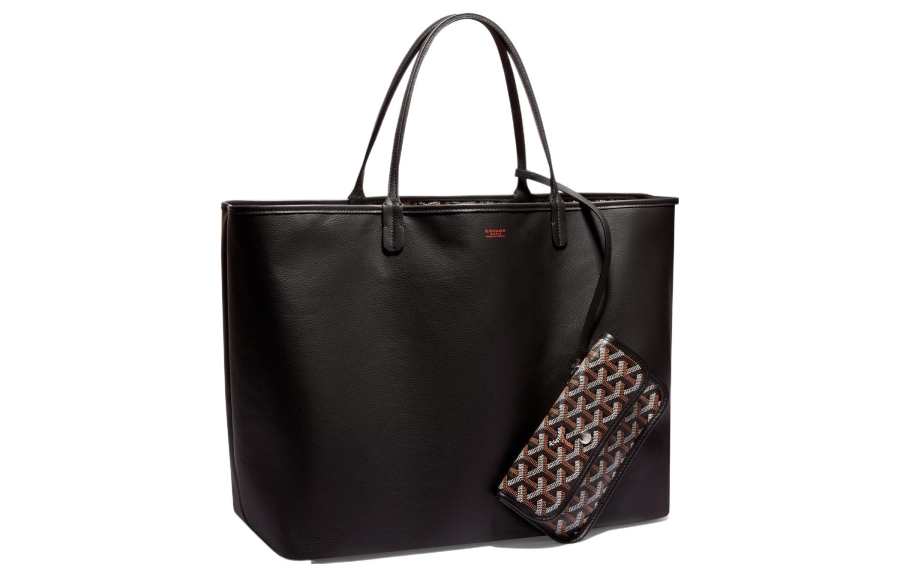 GOYARD Anjou Canvas With Leather Tote Shopping Bag Shoulder Bag, Handbag Large Unisex 11 Colors