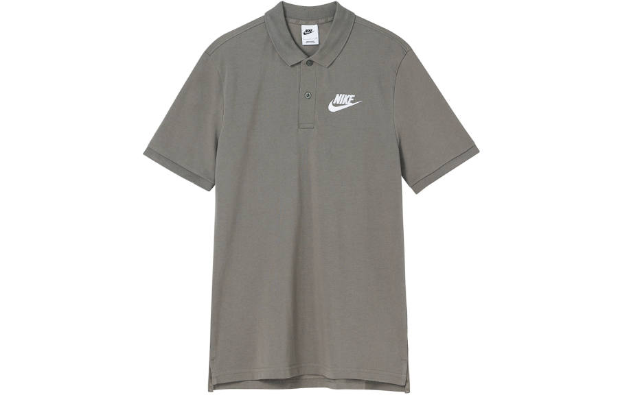 Nike Nike Polo Shirts Men's Khaki Polo Collar Moderate Straight Fit